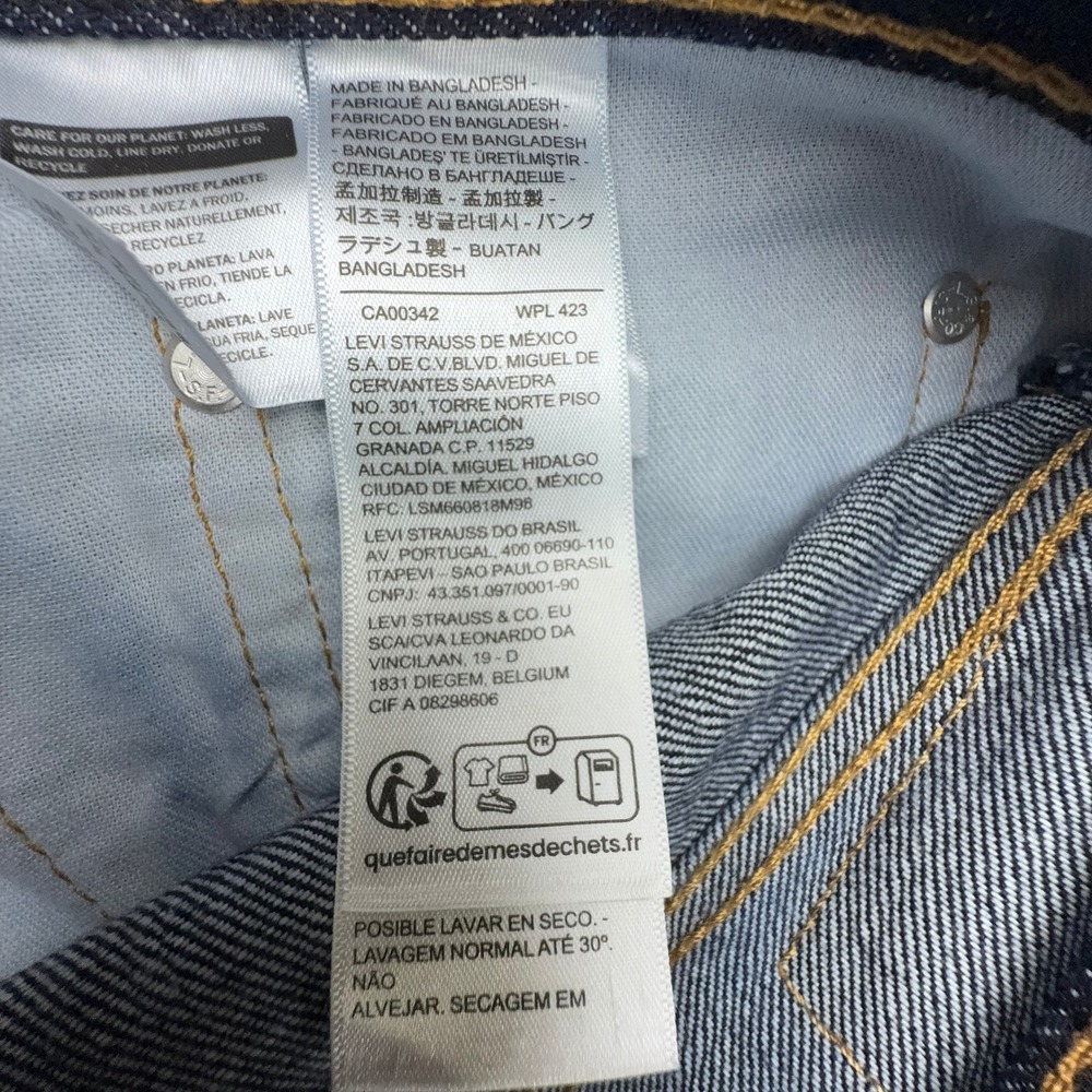 Levis 517 Bootcut Jeans Mens 40x30 Dark Wash Indigo Blue Denim NWT - Picture 6 of 10